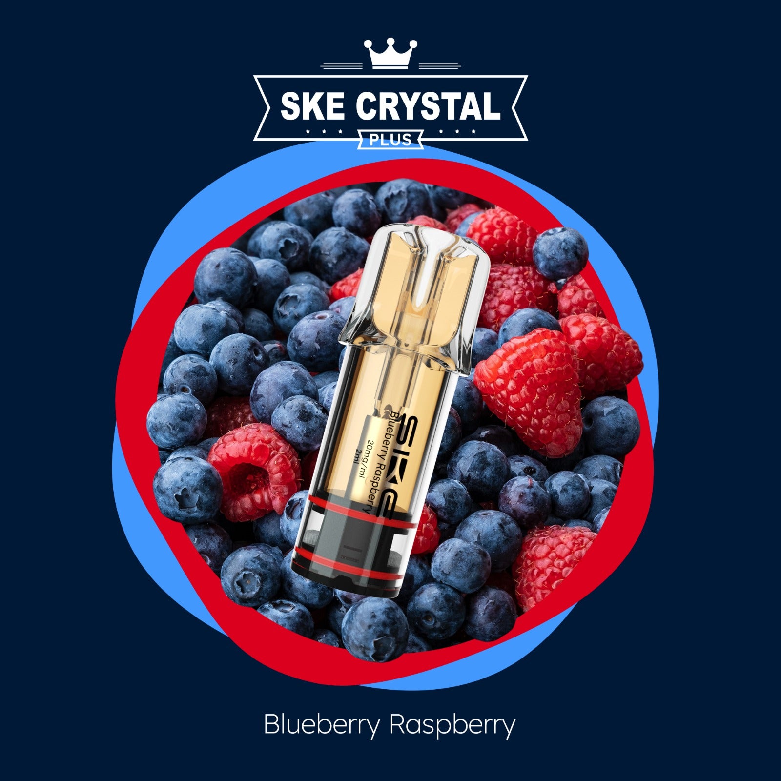SKE Crystal Plus - Prefilled Pod Blueberry Raspberry (2er Pack)