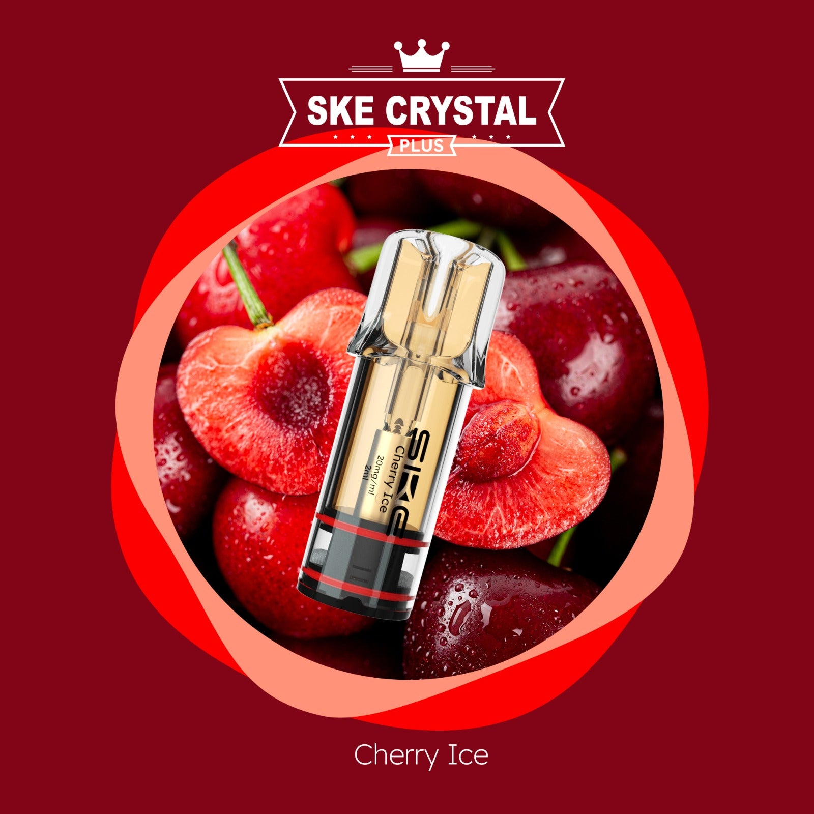 SKE Crystal Plus - Prefilled Pod Cherry Ice (2er Pack)