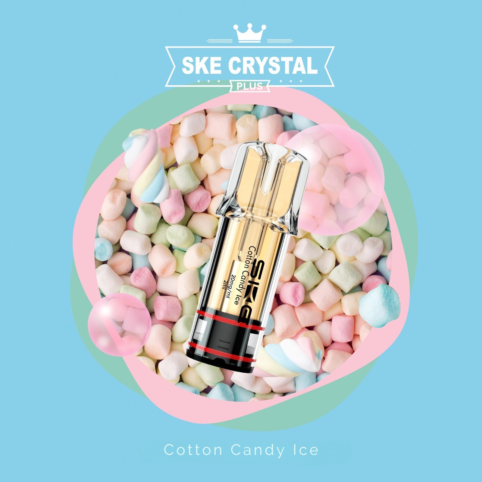 SKE Crystal Plus - Prefilled Pod Cotton Ice (2er Pack)