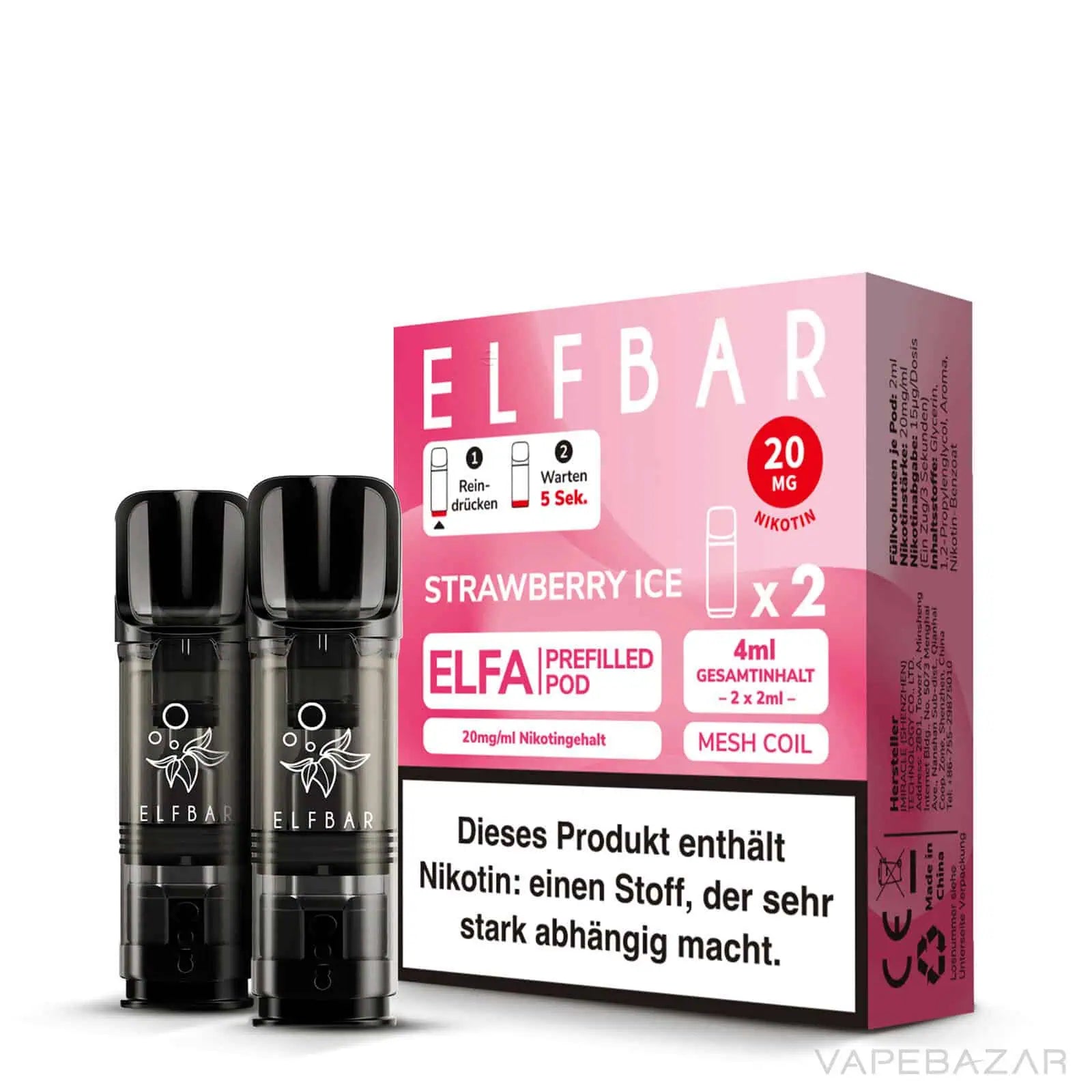 Elf Bar Elfa - Prefilled Pod Strawberry Ice