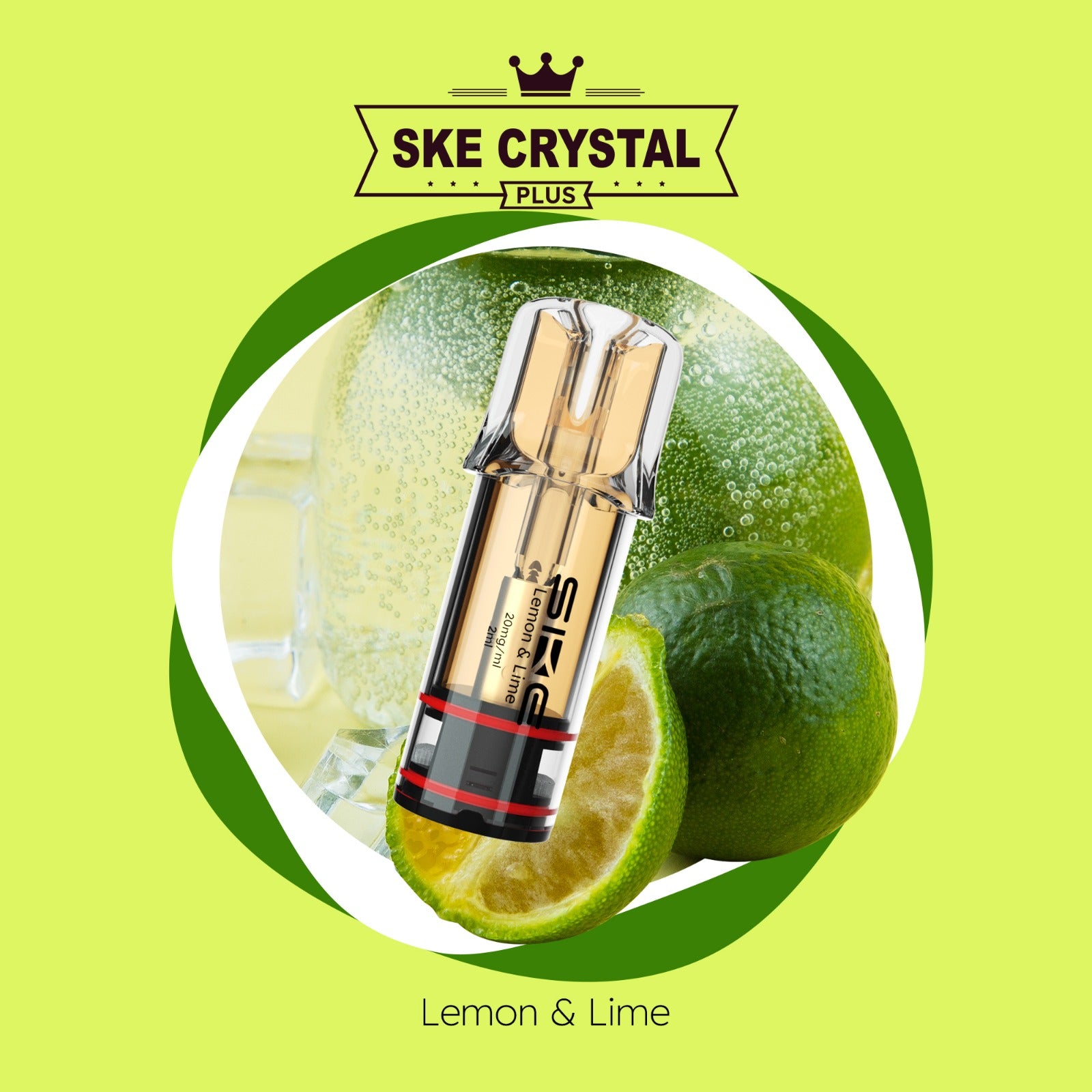 SKE Crystal Plus - Prefilled Pod Lemon & Lime (2er Pack)