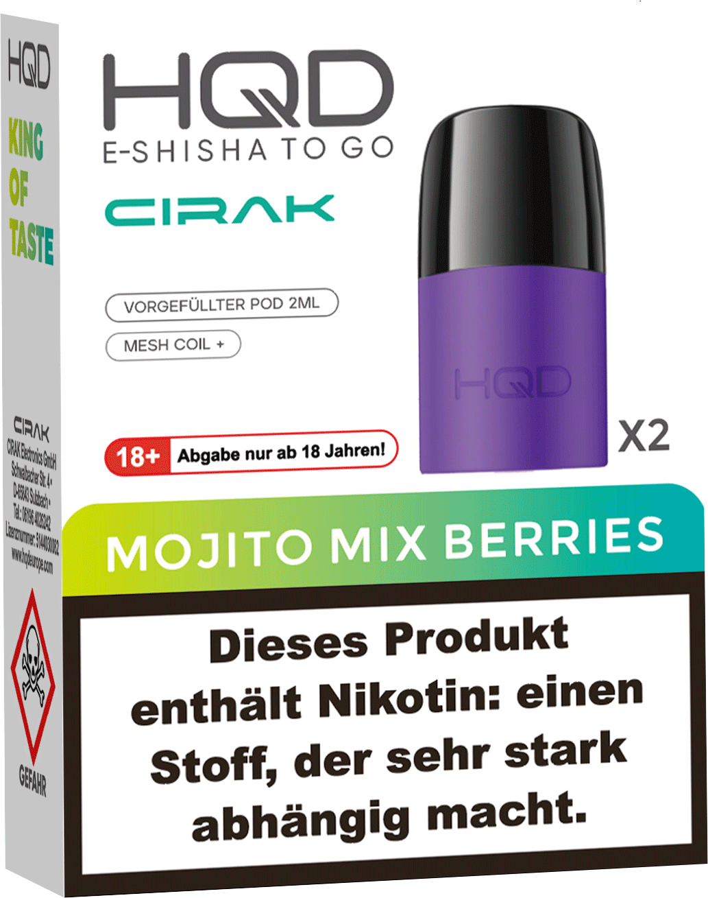 HQD Cirak Mojito Mix Berries