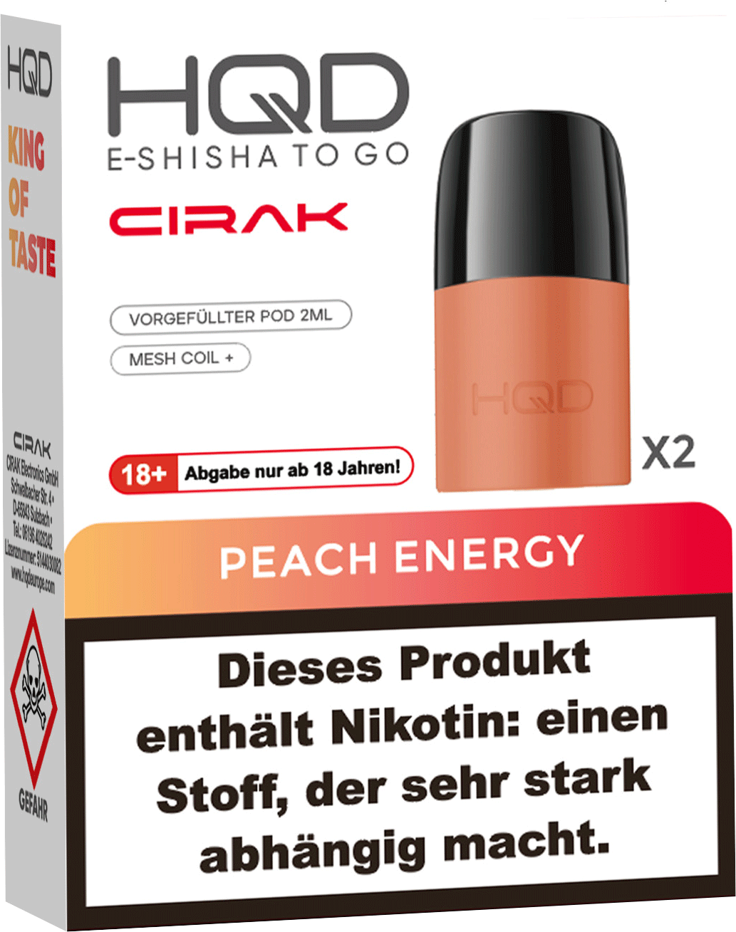 HQD Cirak Peach Energy