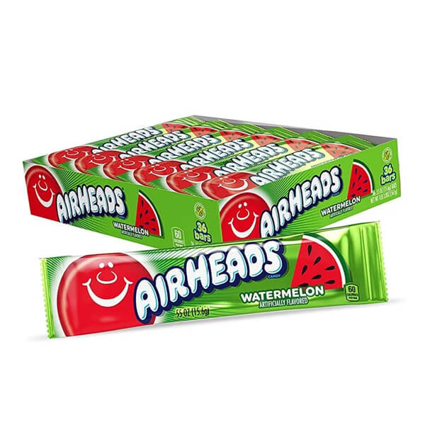 Airheads Watermelon Kaubonbon – süßer Wassermelonen-Geschmack im kultigen US-Style