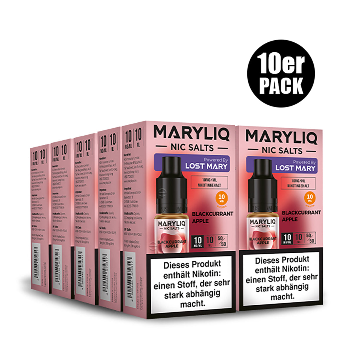 ELF BAR - Maryliq Blackcurrant Apple 10mg Nikotin