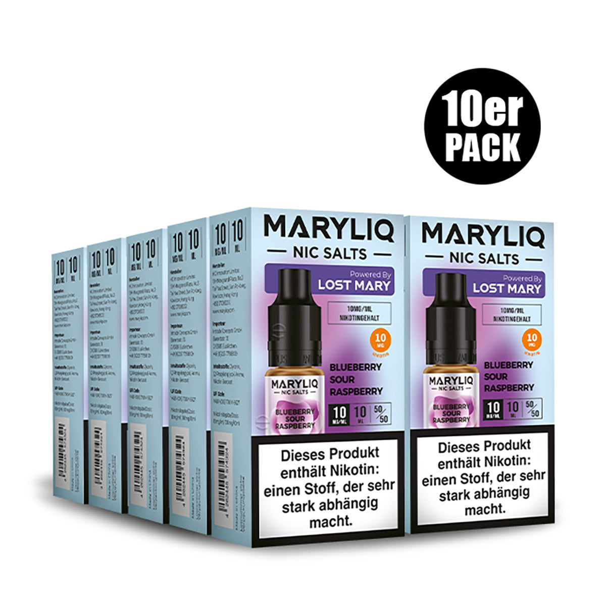 ELF BAR - Maryliq Blueberry Sour Raspberry 10mg Nikotin