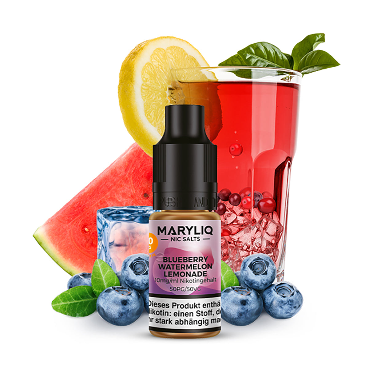 ELF BAR - Maryliq Blueberry Watermelon Lemonade 10mg Nikotin