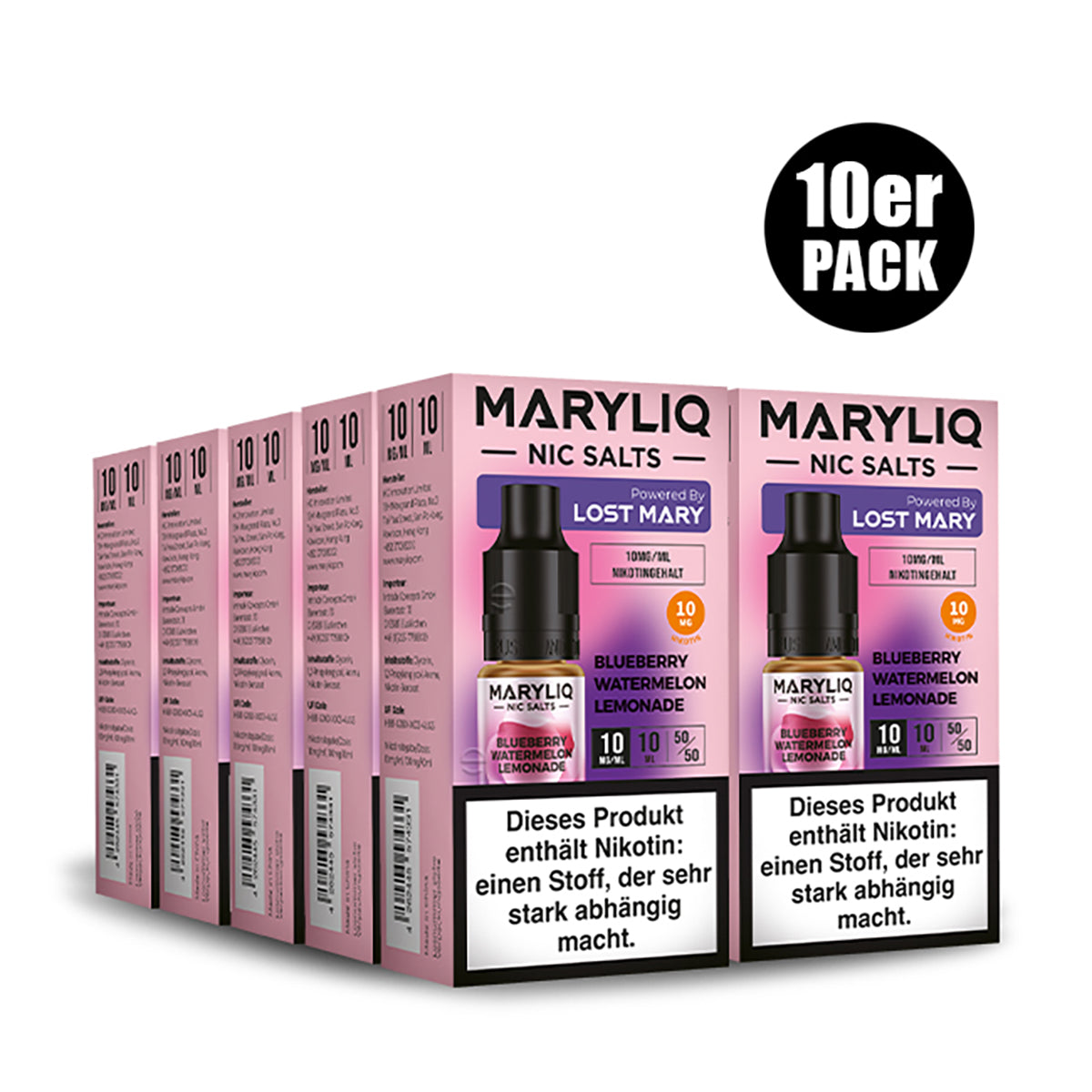 ELF BAR - Maryliq Blueberry Watermelon Lemonade 10mg Nikotin