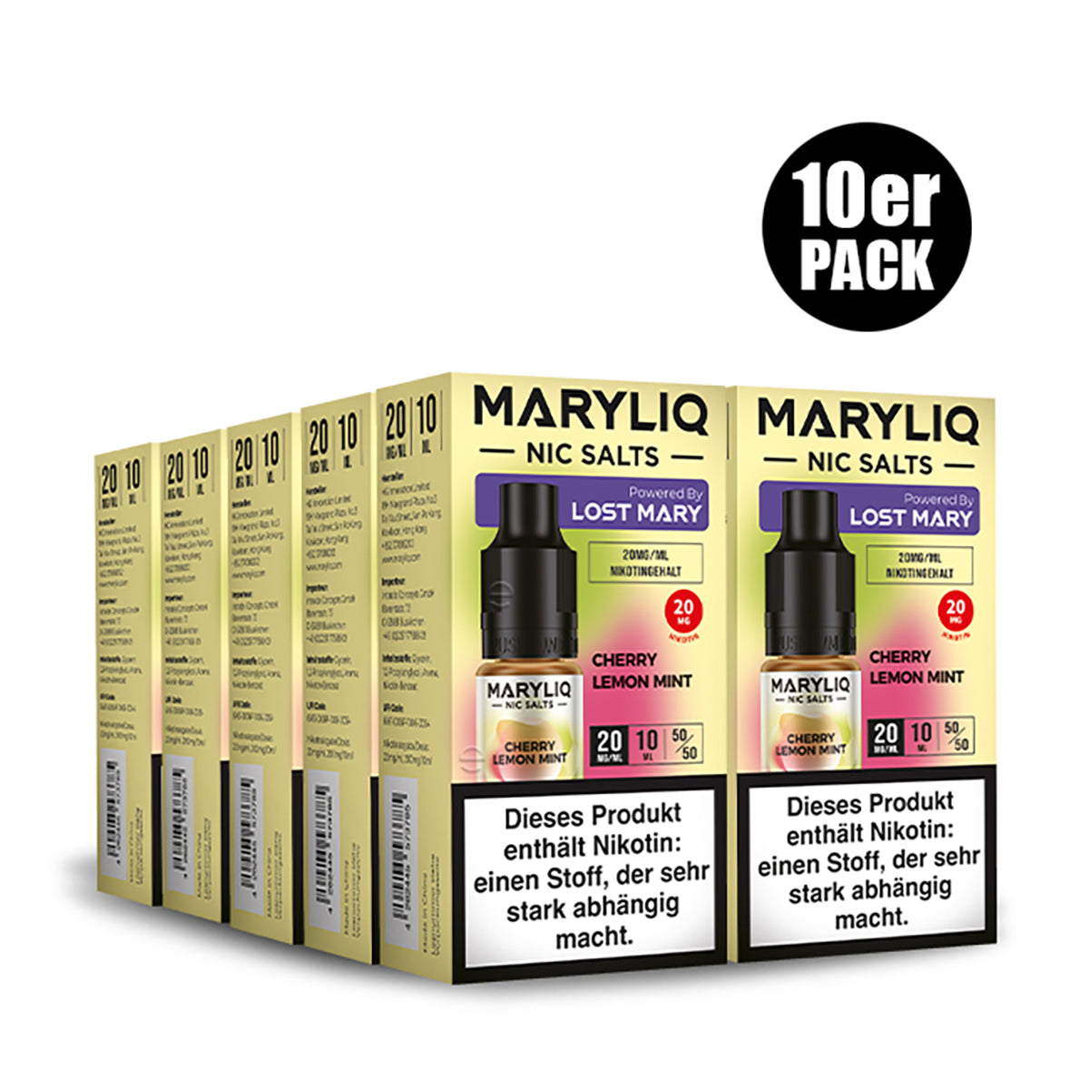 ELF BAR - Maryliq Cherry Lemon Mint 20mg Nikotin