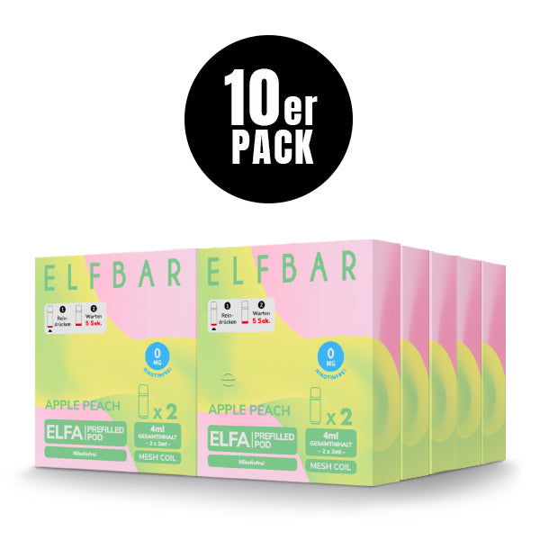 Elf Bar Elfa Pod - Apple Peach 0mg (OHNE NIKOTIN)