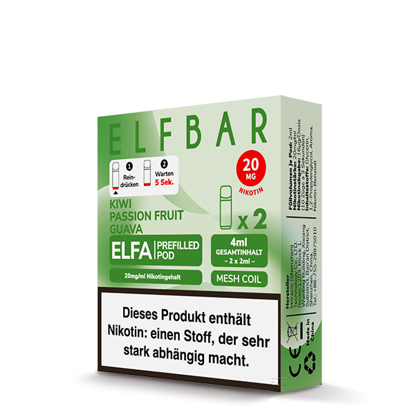 Elf Bar Elfa Pod - Kiwi Passion Fruit Guave