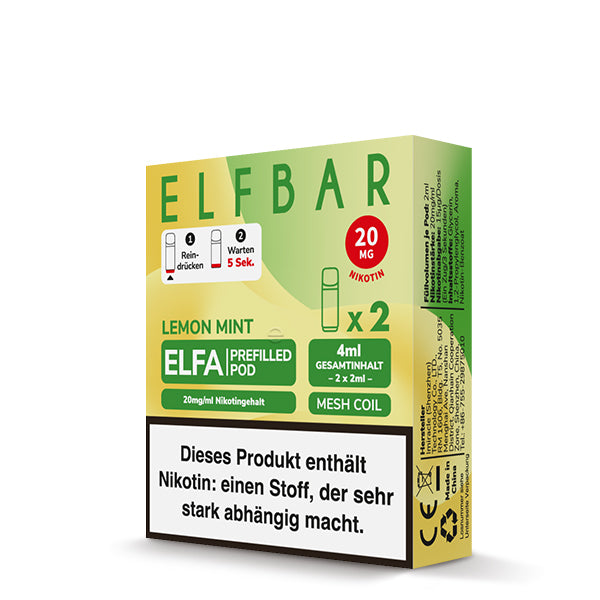 Elf Bar Elfa Pod - Lemon Mint