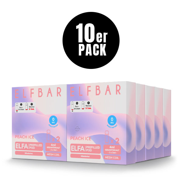 Elf Bar Elfa Pod - Peach Ice 0mg (OHNE NIKOTIN)