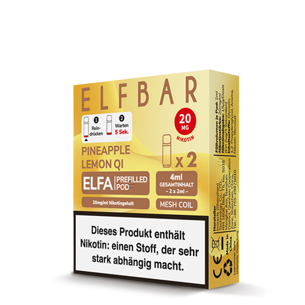 Elf Bar Elfa Pod - Pineapple Lemon QI