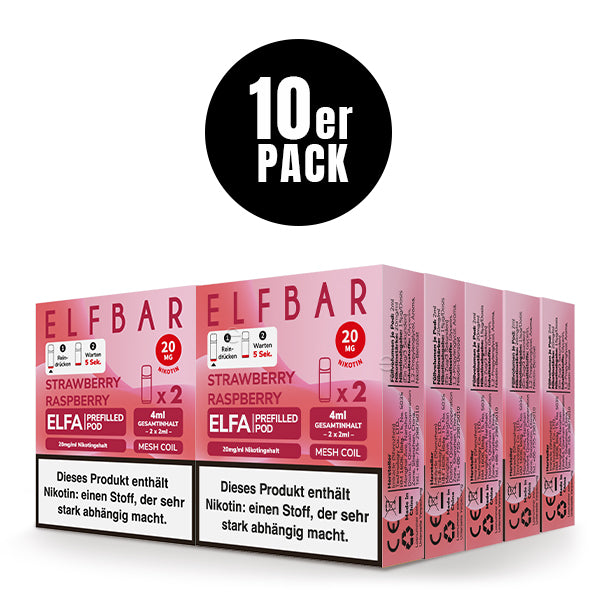 Elf Bar Elfa Pod - Strawberry Raspberry