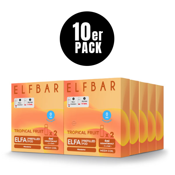 Elf Bar Elfa Pod - Tropical Fruit 0mg (OHNE NIKOTIN)