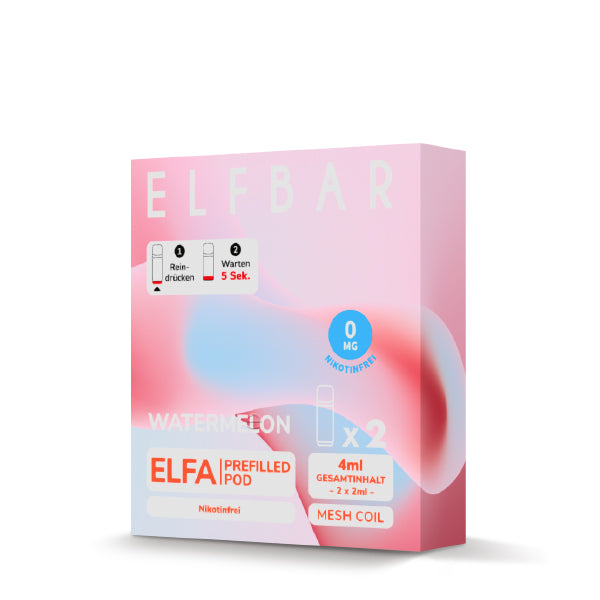 Elf Bar Elfa Pod - Watermelon 0mg (OHNE NIKOTIN)