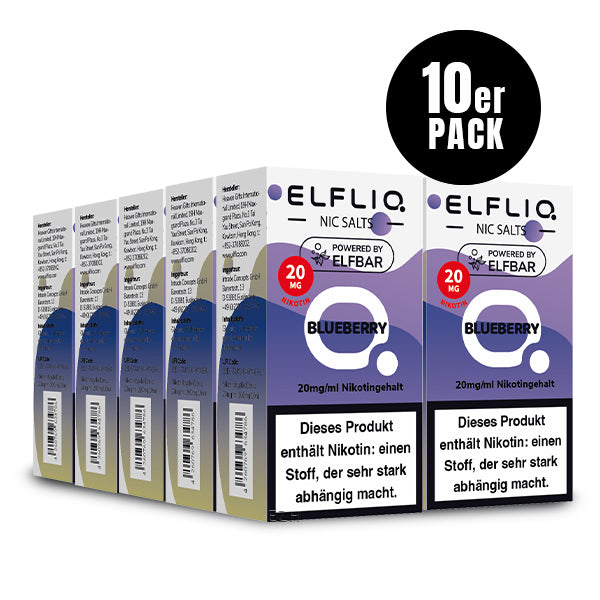 ELF BAR - Elfliq Blueberry - 10ML - 20MG/ML - NIKOTINSALZ