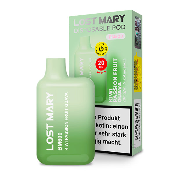 Lost Mary BM600 Kiwi Passionfruit Guava
