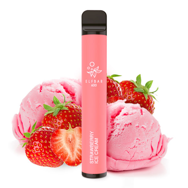 ELFBAR V1 - (ohne Nikotin) Strawberry Ice Cream-0mg