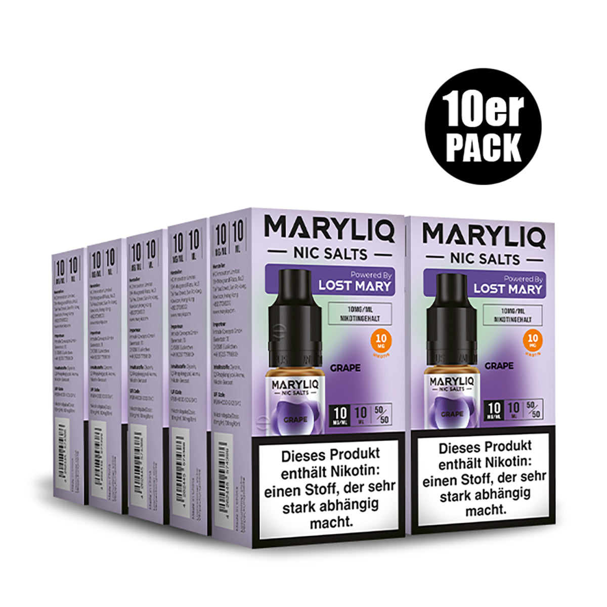 ELF BAR - Maryliq Grape 10mg Nikotin