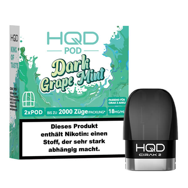 HQD Cirak 2 Pod - Dark Grape Mint