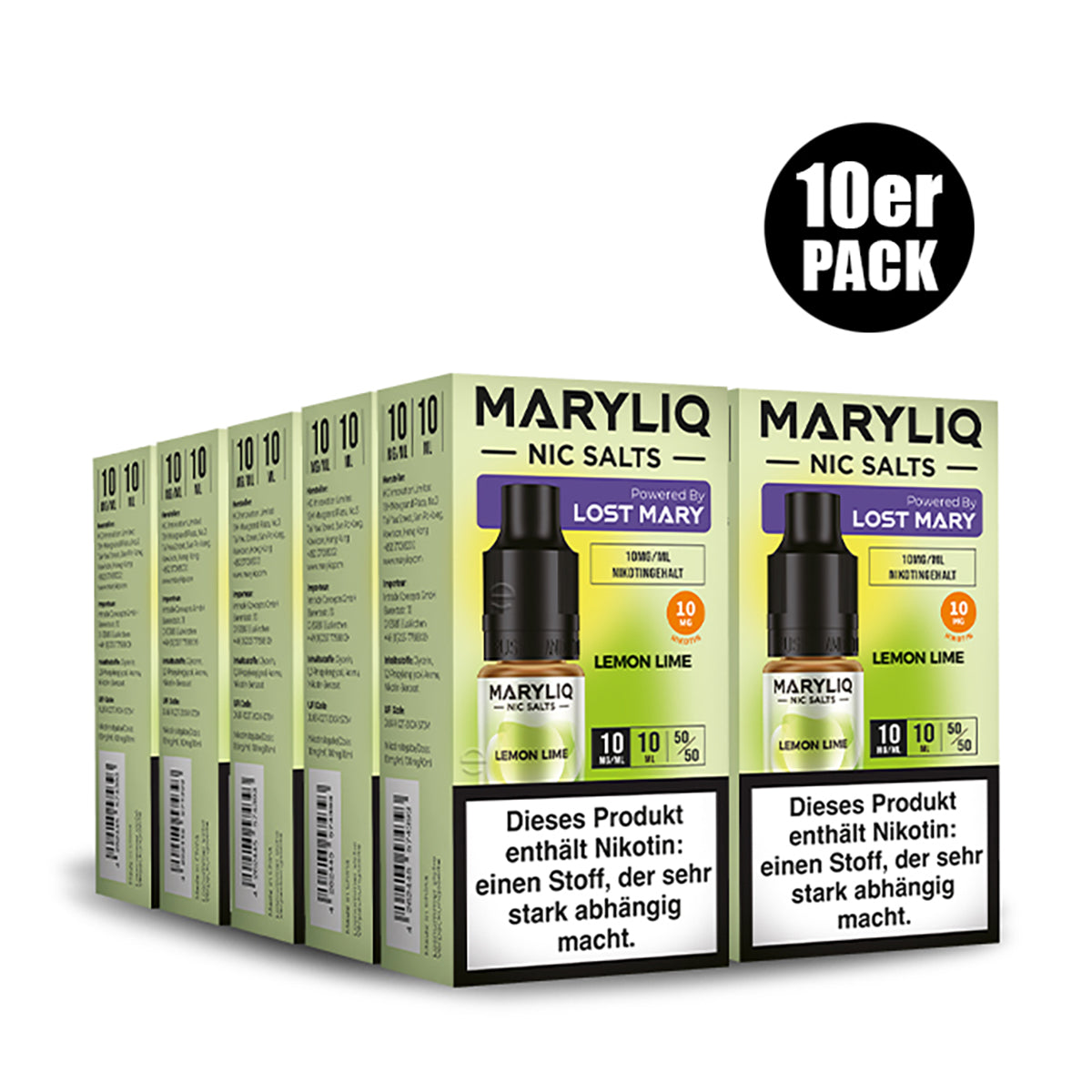 ELF BAR - Maryliq Lemon Lime 10mg Nikotin