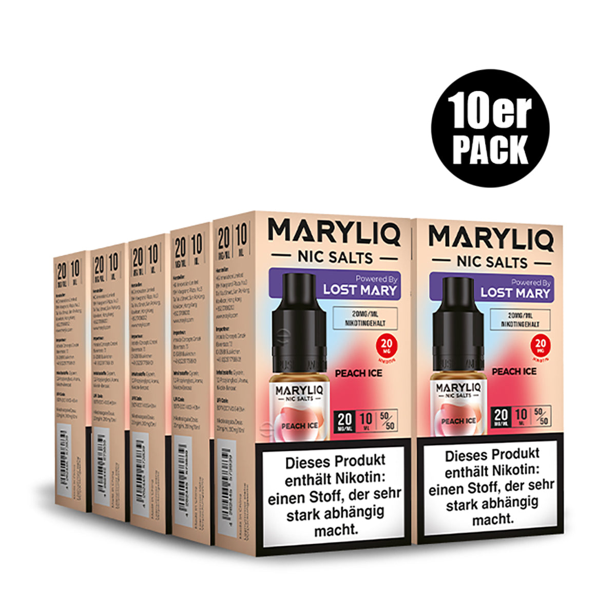 ELF BAR - Maryliq Peach Ice 20mg Nikotin