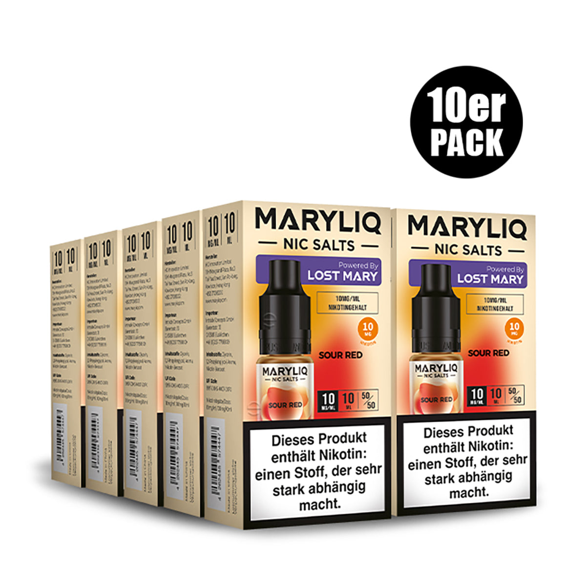 ELF BAR - Maryliq Sour Red 10mg Nikotin