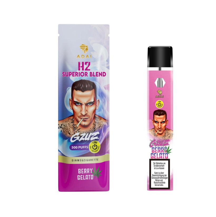 GZUZ - H2 Superior Blend Vaporizer Berry Gelato 1ml