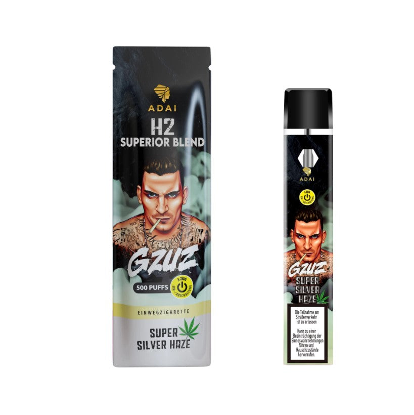 GZUZ - H2 Superior Blend Vaporizer Super Silver Haze 1ml