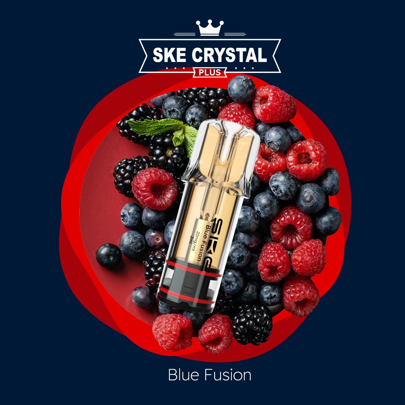 SKE Crystal Plus - Prefilled Pod Blue Fusion (2er Pack)