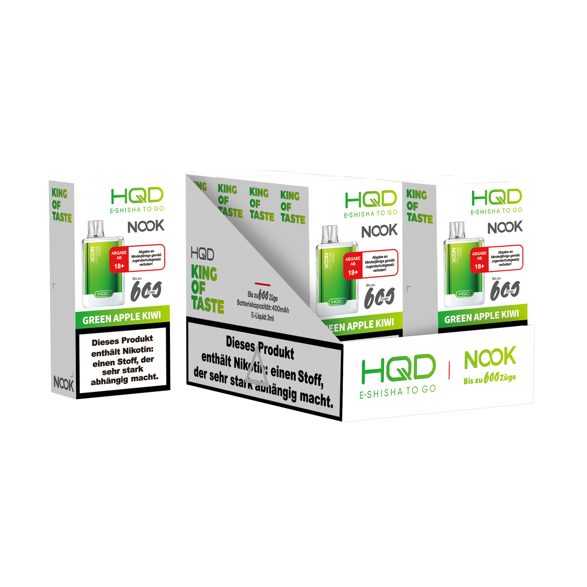 HQD NOOK Green Apple Kiwi