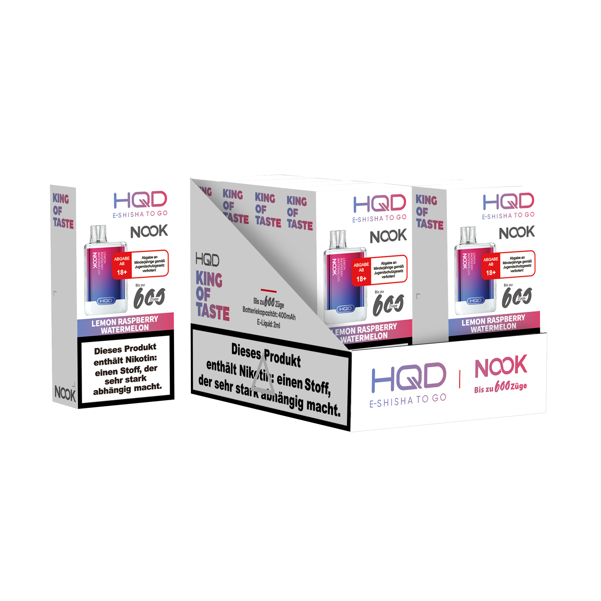 HQD NOOK Lemon Raspberry Watermelon