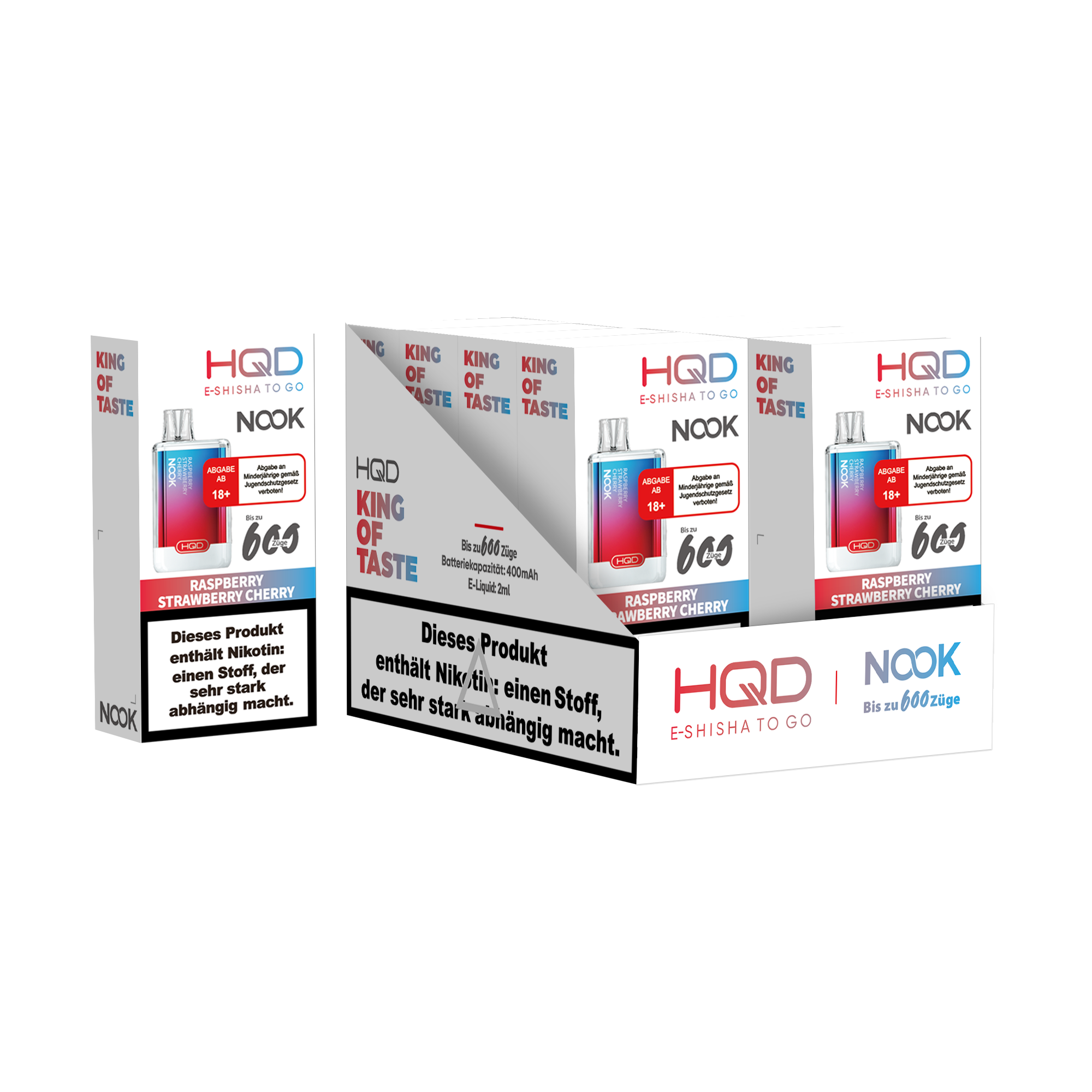 HQD NOOK Raspberry Strawberry Cherry