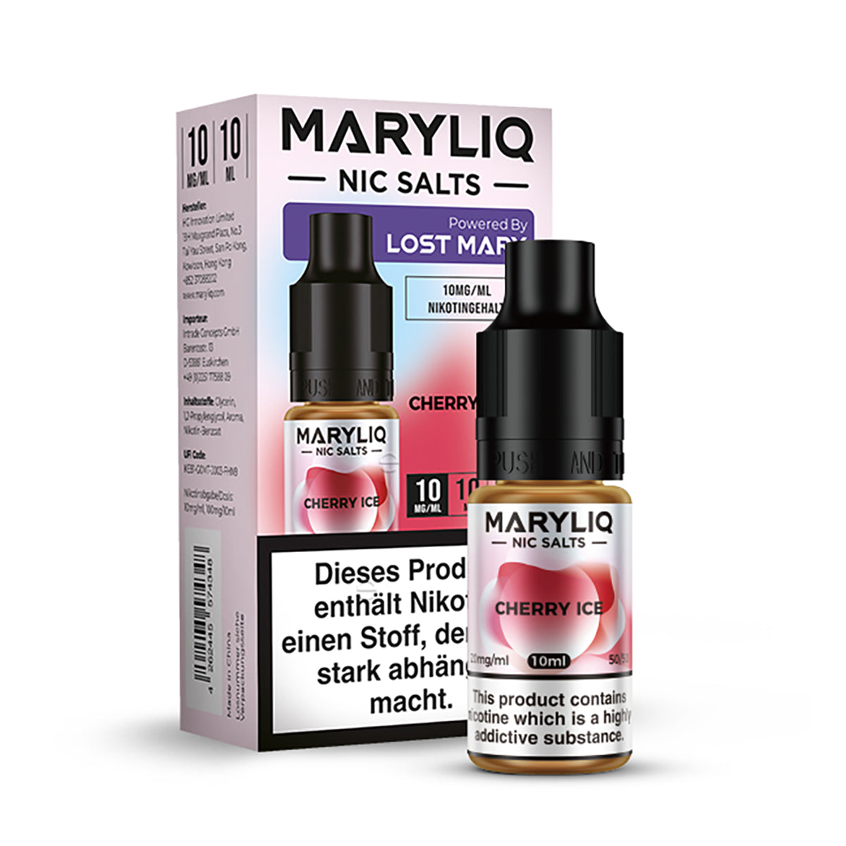 ELF BAR - Maryliq Cherry Ice 10mg Nikotin