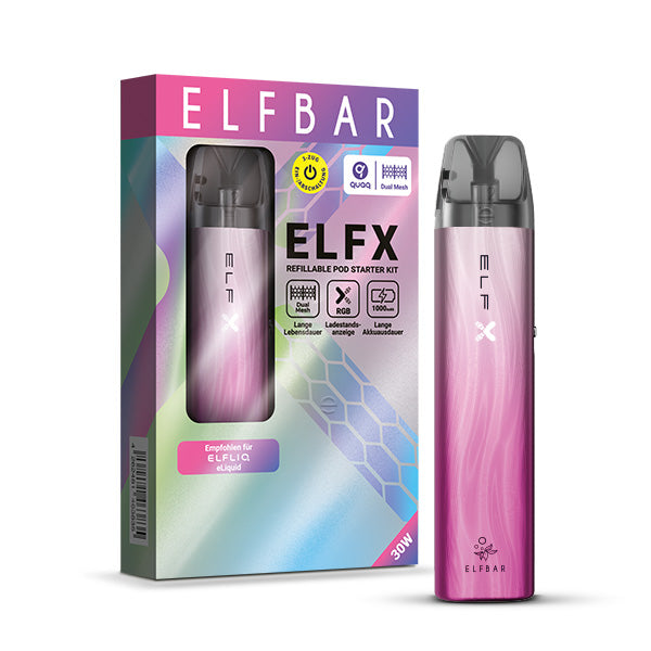 Elf Bar ELFX Kit - Silver Pink