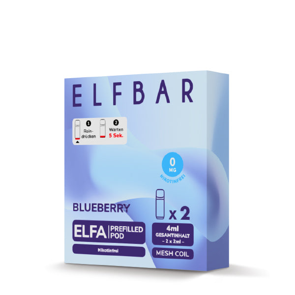 Elf Bar Elfa Pod - Blueberry 0mg (OHNE NIKOTIN)