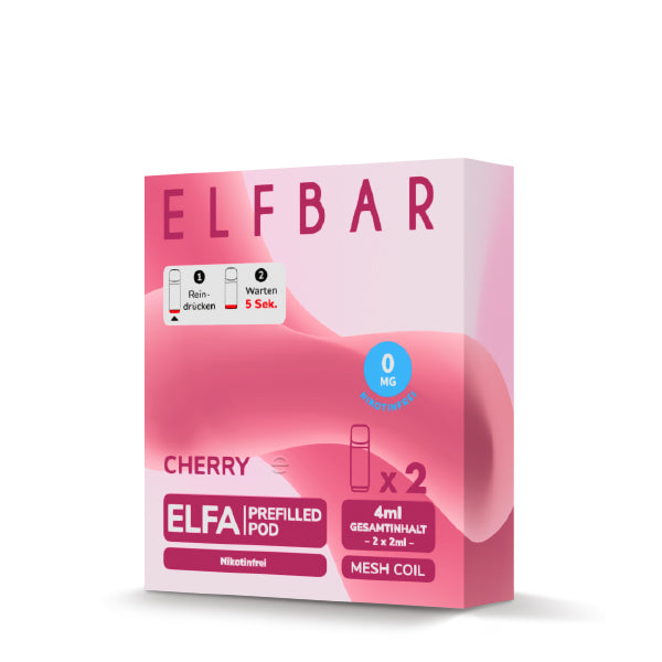 Elf Bar Elfa Pod - Cherry 0mg (OHNE NIKOTIN)