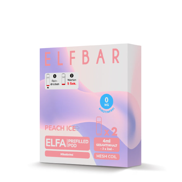 Elf Bar Elfa Pod - Peach Ice 0mg (OHNE NIKOTIN)