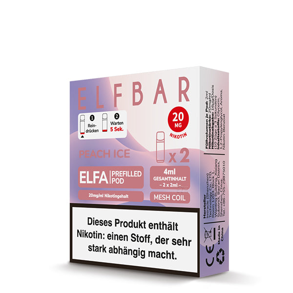 Elf Bar Elfa Pod - Peach Ice