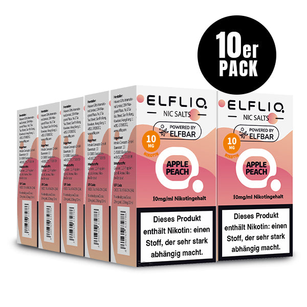 ELF BAR - Elfliq Apple Peach - 10ML - 10MG/ML - NIKOTINSALZ