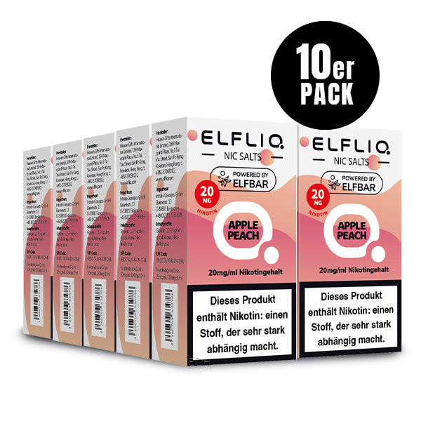 ELF BAR - Elfliq Apple Peach - 10ML - 20MG/ML - NIKOTINSALZ