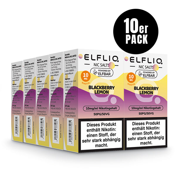 ELF BAR - Elfliq Blackberry Lemon - 10ML - 10MG/ML - NIKOTINSALZ