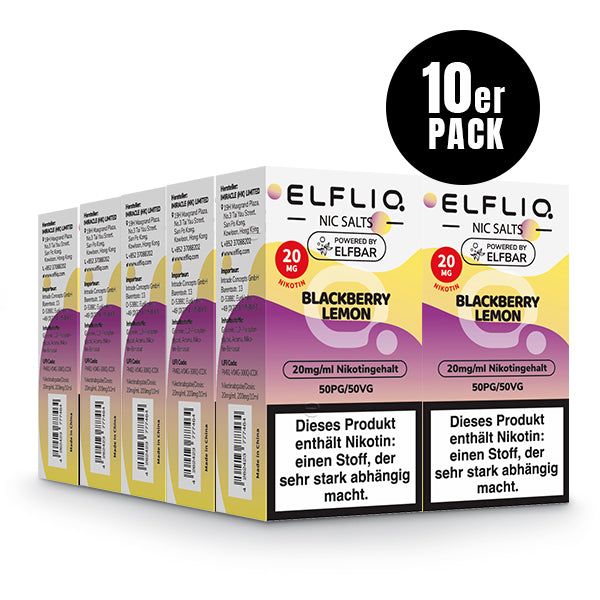 ELF BAR - Elfliq Blackberry Lemon - 10ML - 20MG/ML - NIKOTINSALZ