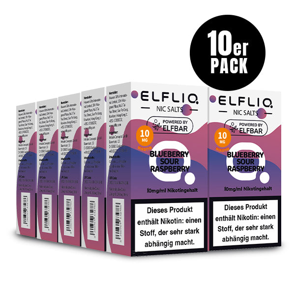 ELF BAR - Elfliq Blueberry Sour Raspberry - 10ML - 10MG/ML - NIKOTINSALZ