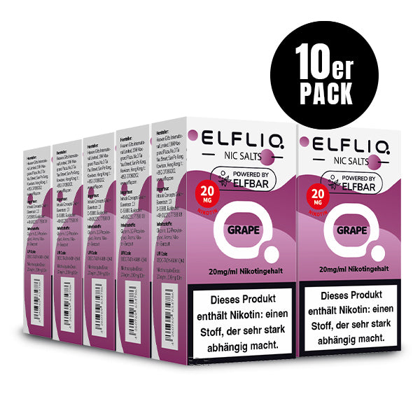 ELF BAR - Elfliq Grape - 10ML - 20MG/ML - NIKOTINSALZ