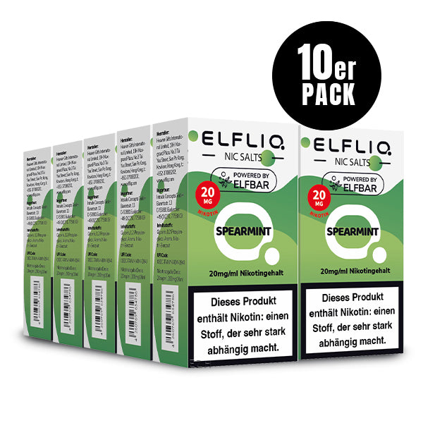 ELF BAR - Elfliq Spearmint - 10ML - 20MG/ML - NIKOTINSALZ