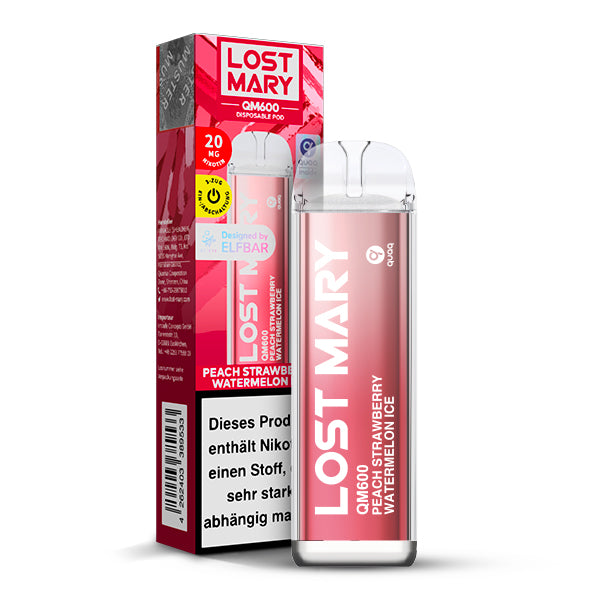 Lost Mary QM600 CP Peach Strawberry Watermelon Ice