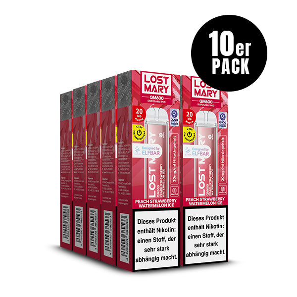 Lost Mary QM600 CP Peach Strawberry Watermelon Ice